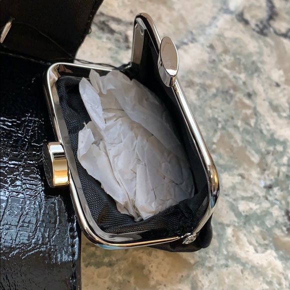 Black Patent Wristlet Wallet by Kenneth Cole-New - Picture 5 of 8